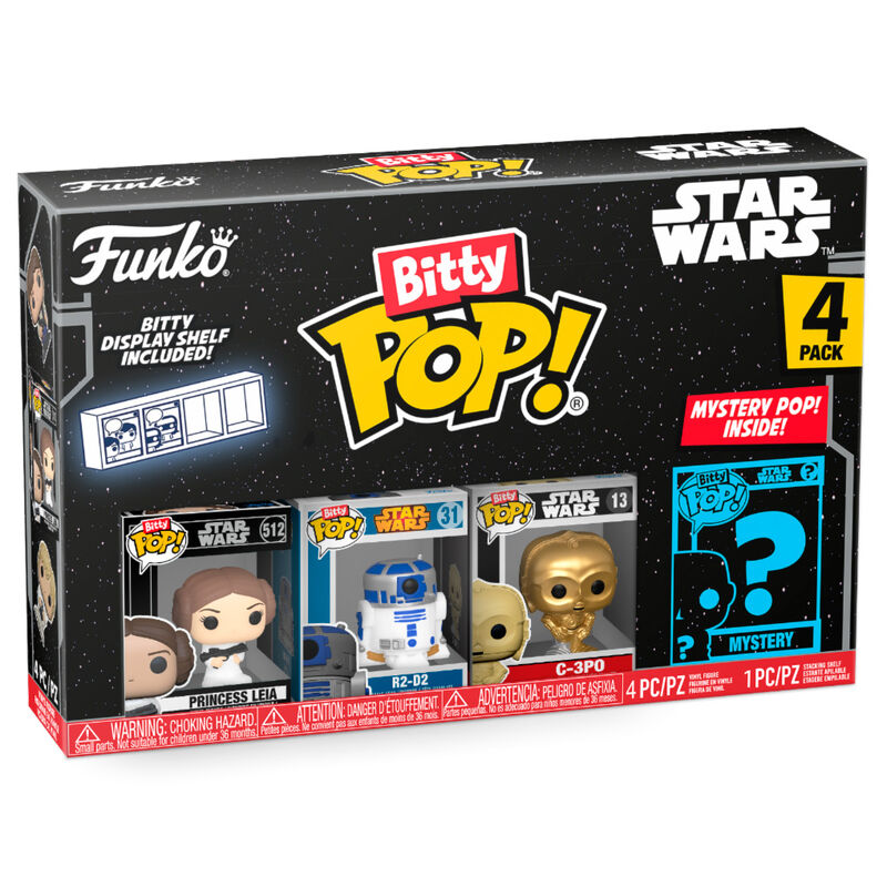 Blister 4 figures Bitty POP Sar Wars Leia 1