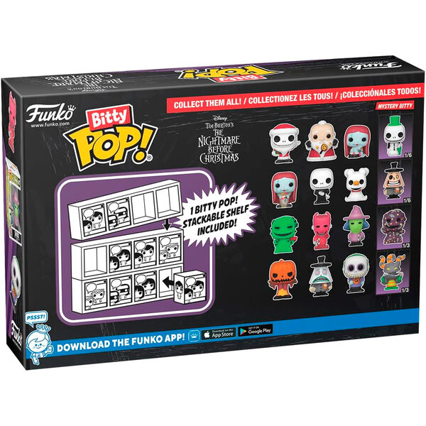 Blister 4 figures Bitty POP Disney Nightmare Before Christmas Santa Jack 2
