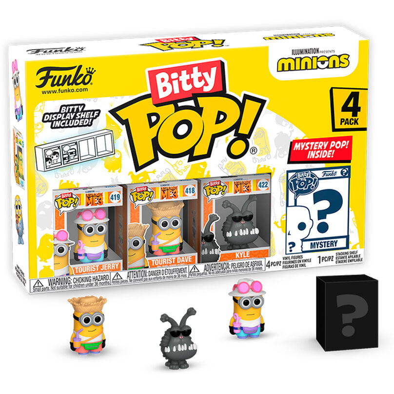 Blister 4 figures Bitty POP Minions Series 4 1