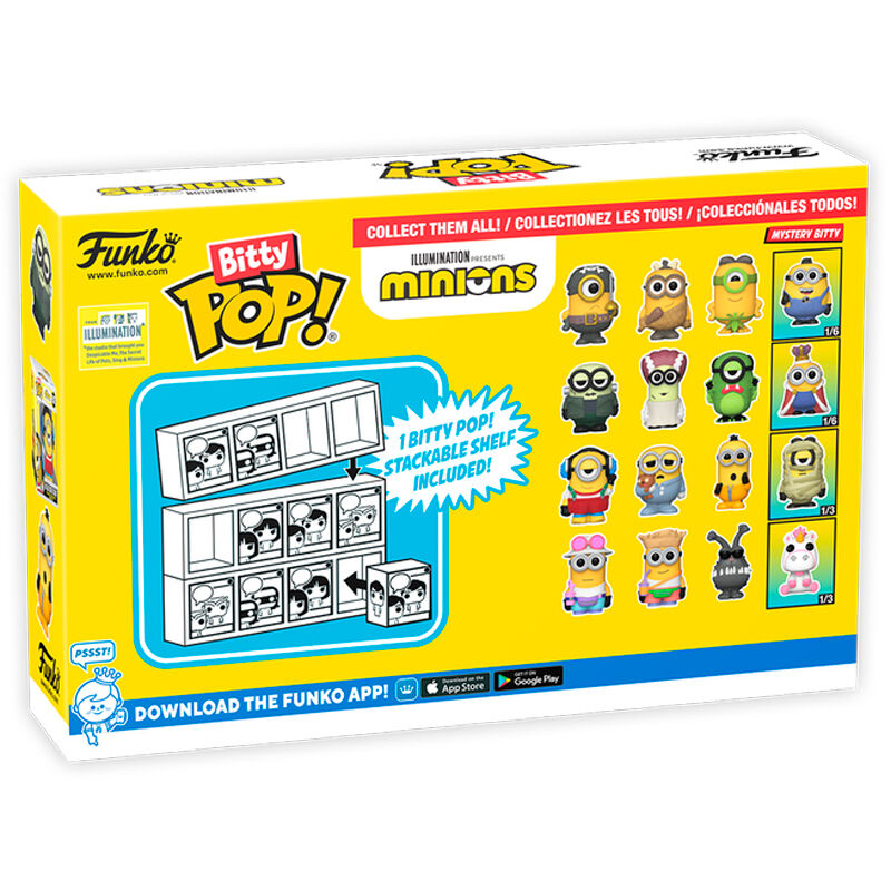 Blister 4 figures Bitty POP Minions Series 4 3