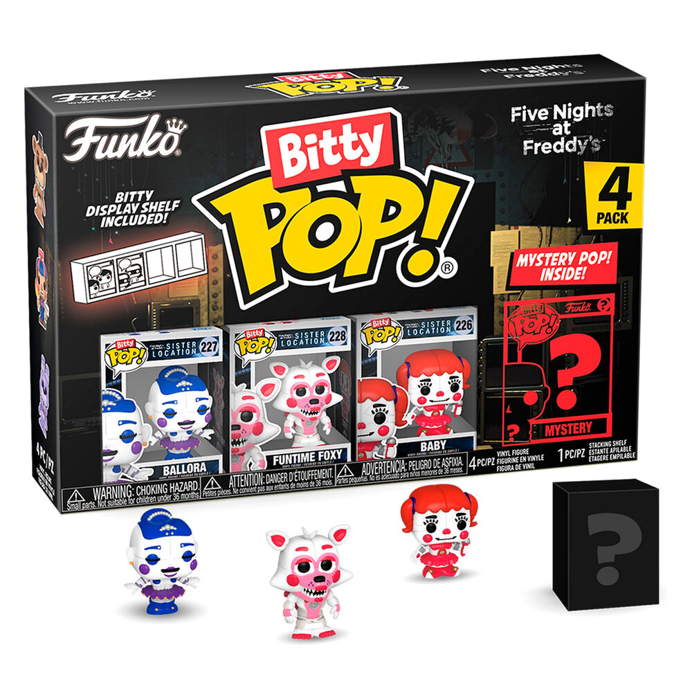 Blister 4 figures Bitty POP Five Nights at Freddys Ballora 2