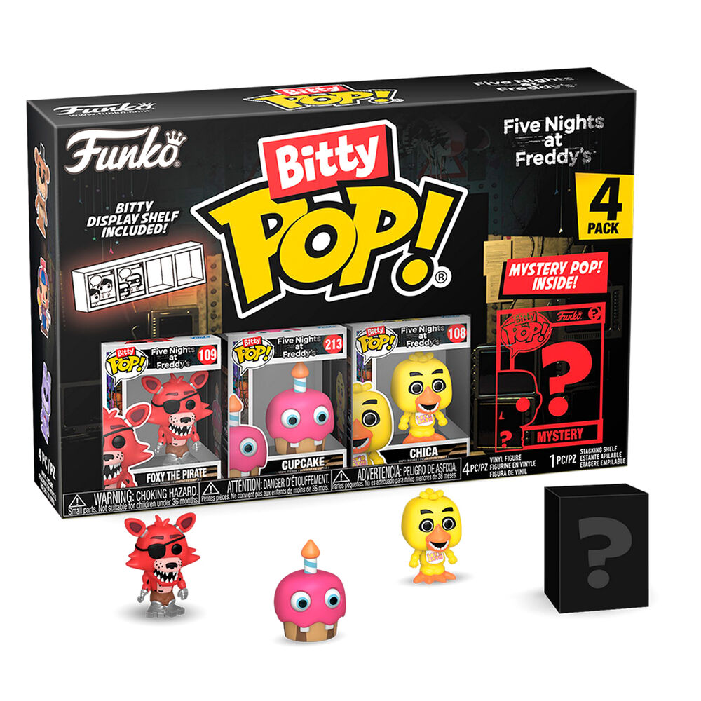 Blister 4 figures Bitty POP Five Nights at Freddys Foxy 2