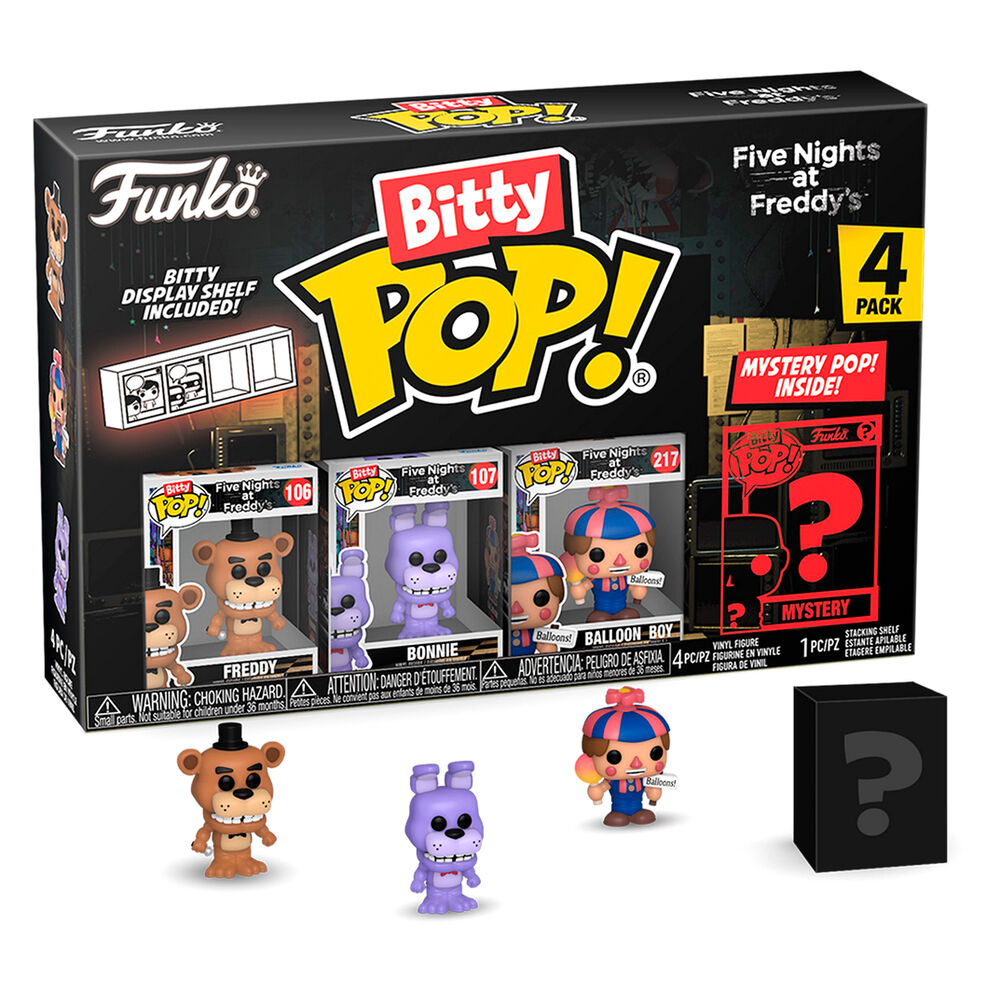 Blister 4 figures Bitty POP Five Nights at Freddys Freddy 2