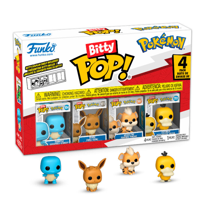 Blister 4 figures Bitty POP Pokemon Squirtle 2