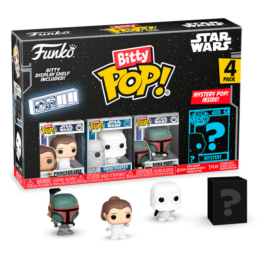 Blister 4 figures Bitty POP Star Wars Leia 1