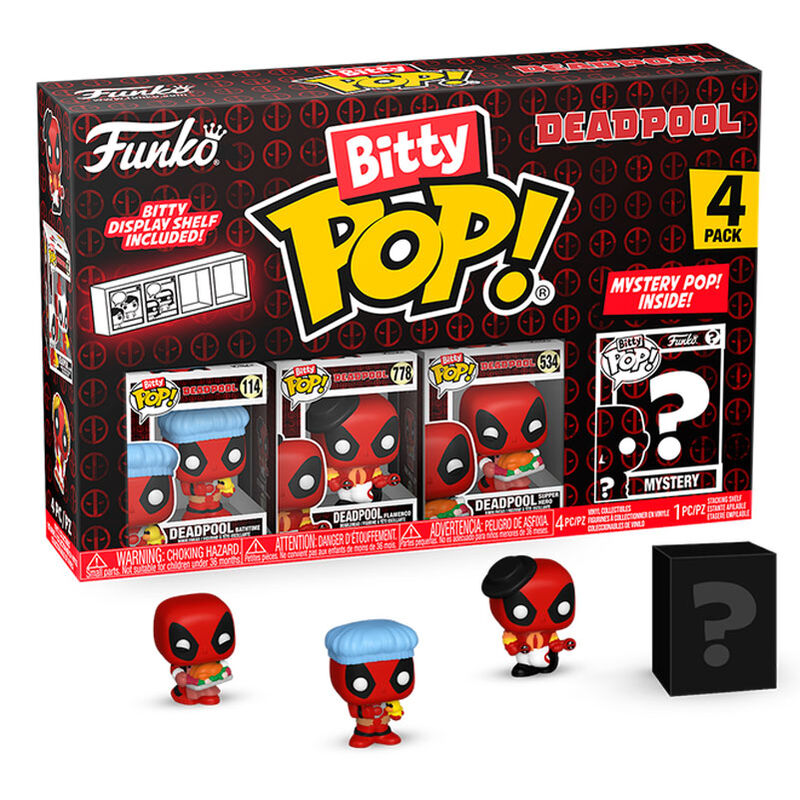 Blister 4 figures Bitty POP Marvel Deadpool Bathtime 1