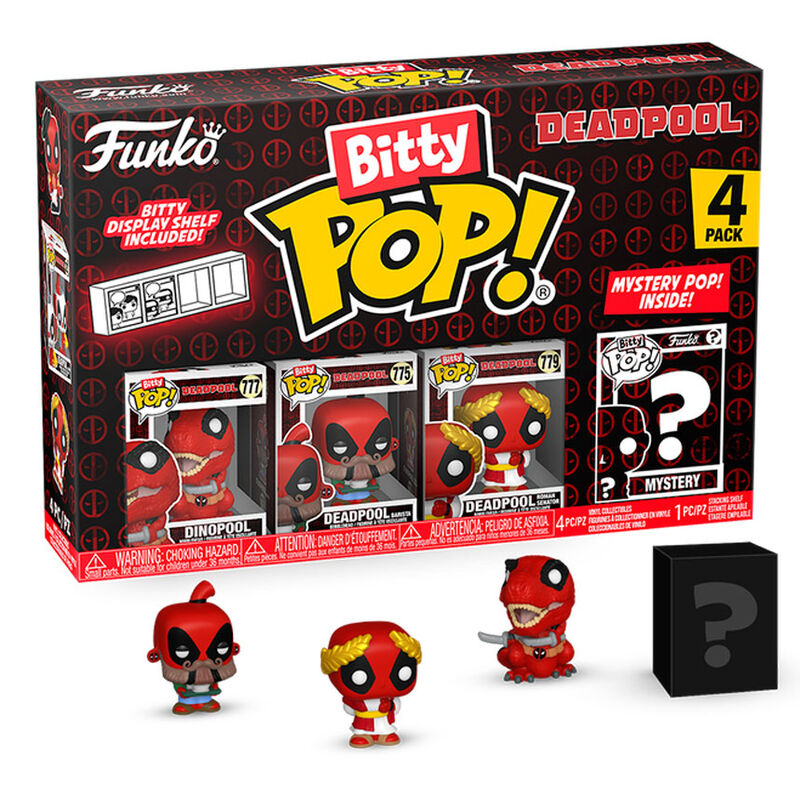 Blister 4 figures Bitty POP Marvel Deadpool Dinopool 1