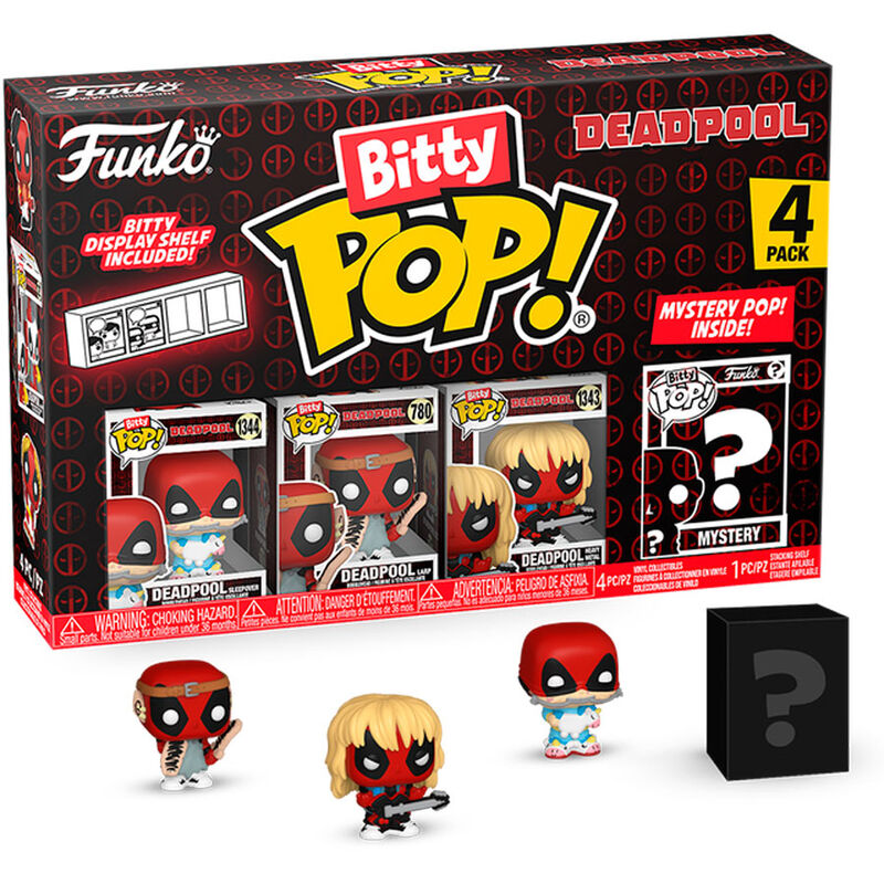 Blister 4 figures Bitty POP Marvel Deadpool Sleepover 1