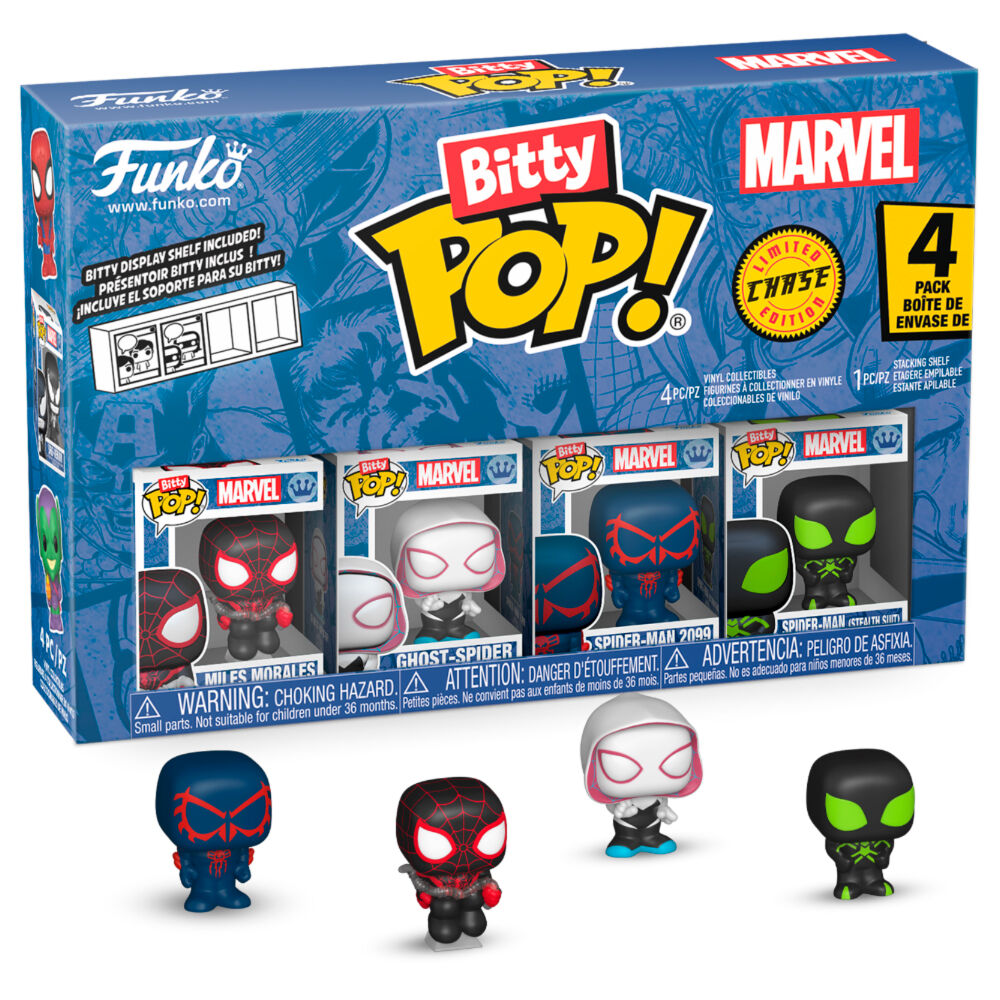 Blister 4 figures Bitty POP Marvel Spider-Man Miles Morales 2