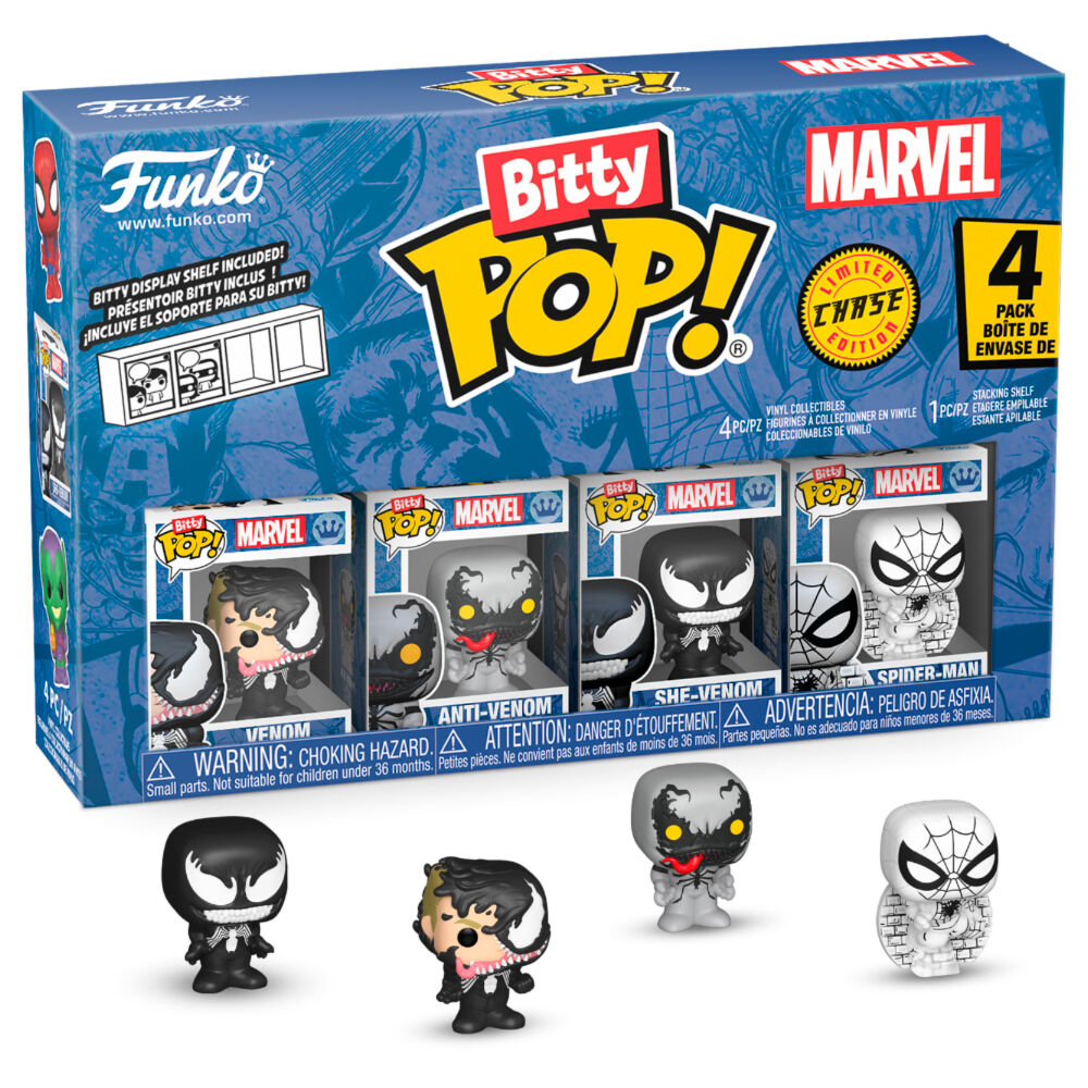 Blister 4 figures Bitty POP Marvel Spider-Man Venom 2