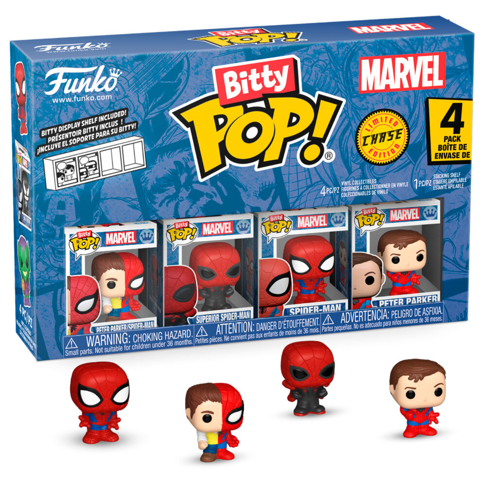 Blister 4 figures Bitty POP Marvel Spider-Man Parker Split 2