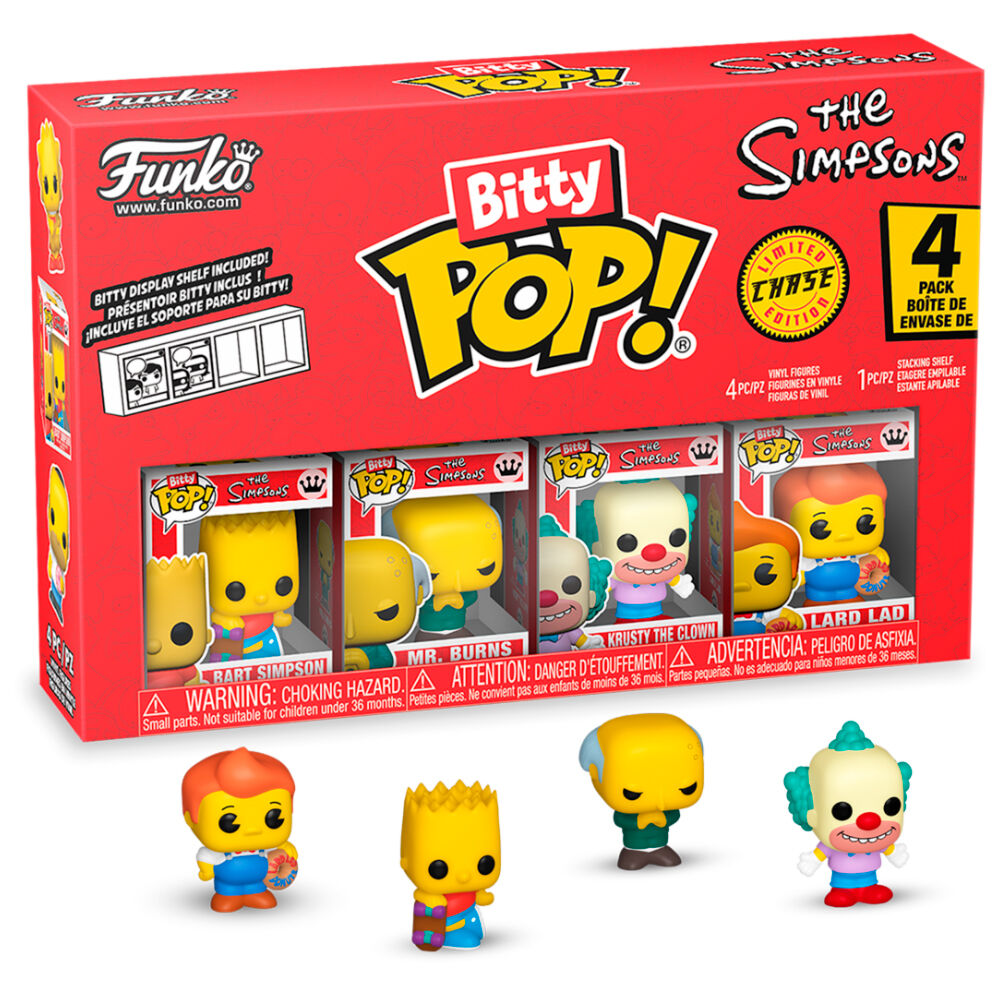 Blister 4 figures Bitty POP The Simpsons Bart 1