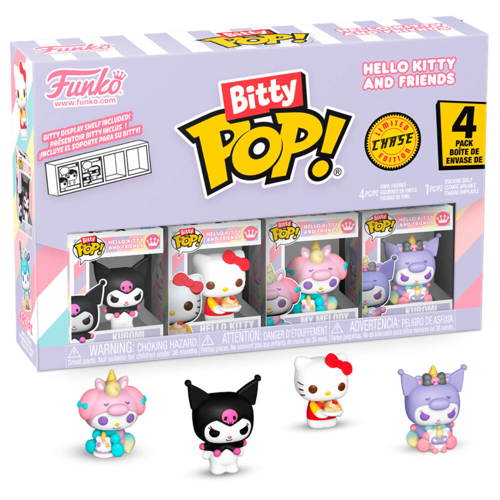 Blister 4 figures Bitty POP Hello Kitty and Friends Kuromi 2