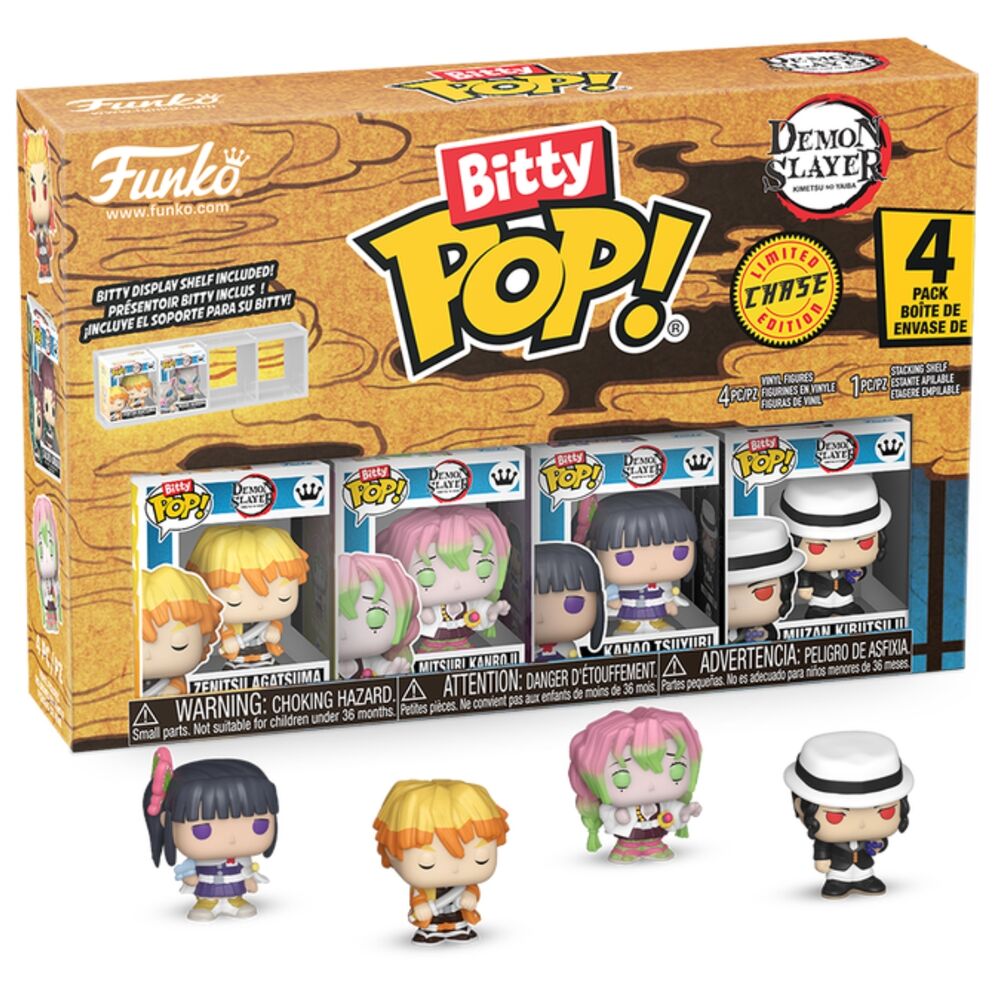 Blister 4 figures Bitty POP Demon Slayer Zenitsu 1