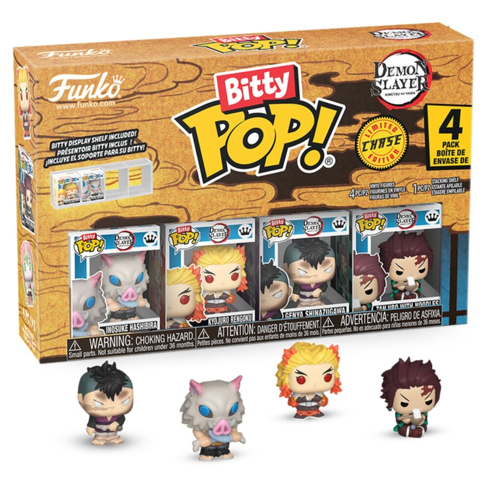 Blister 4 figures Bitty POP Demon Slayer Inosuke 1