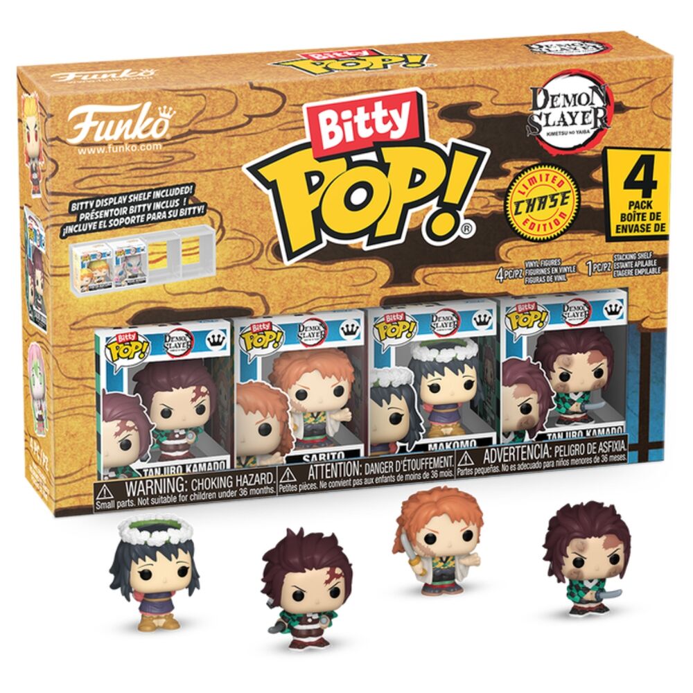 Blister 4 figures Bitty POP Demon Slayer Tanjiro 1