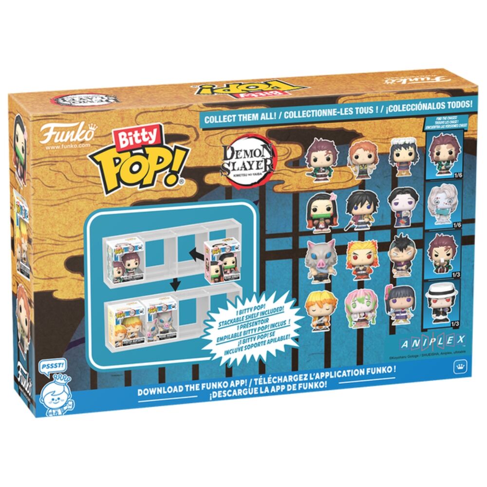Blister 4 figures Bitty POP Demon Slayer Tanjiro 2