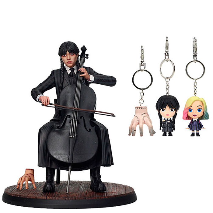 Wednesday figure Wednesday Cello + keychain 1