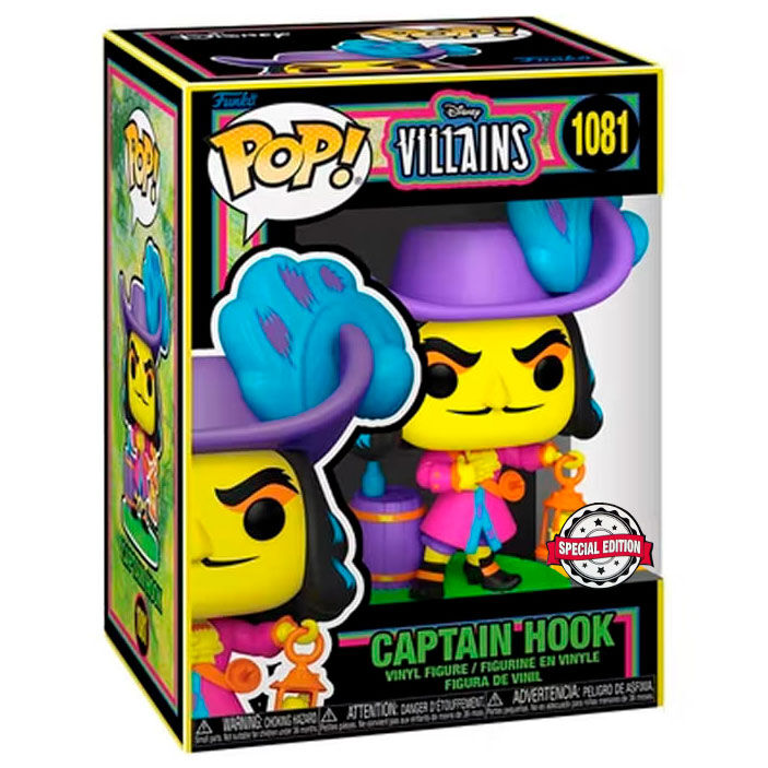 POP figure Disney Villains Hook Black Light Exclusive 1