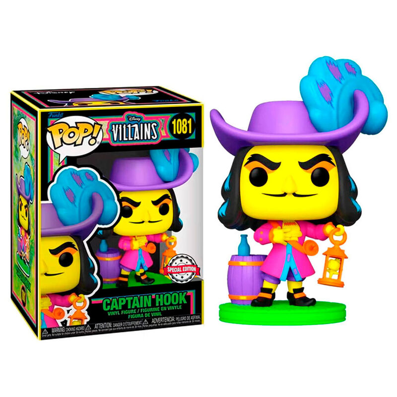 POP figure Disney Villains Hook Black Light Exclusive 3
