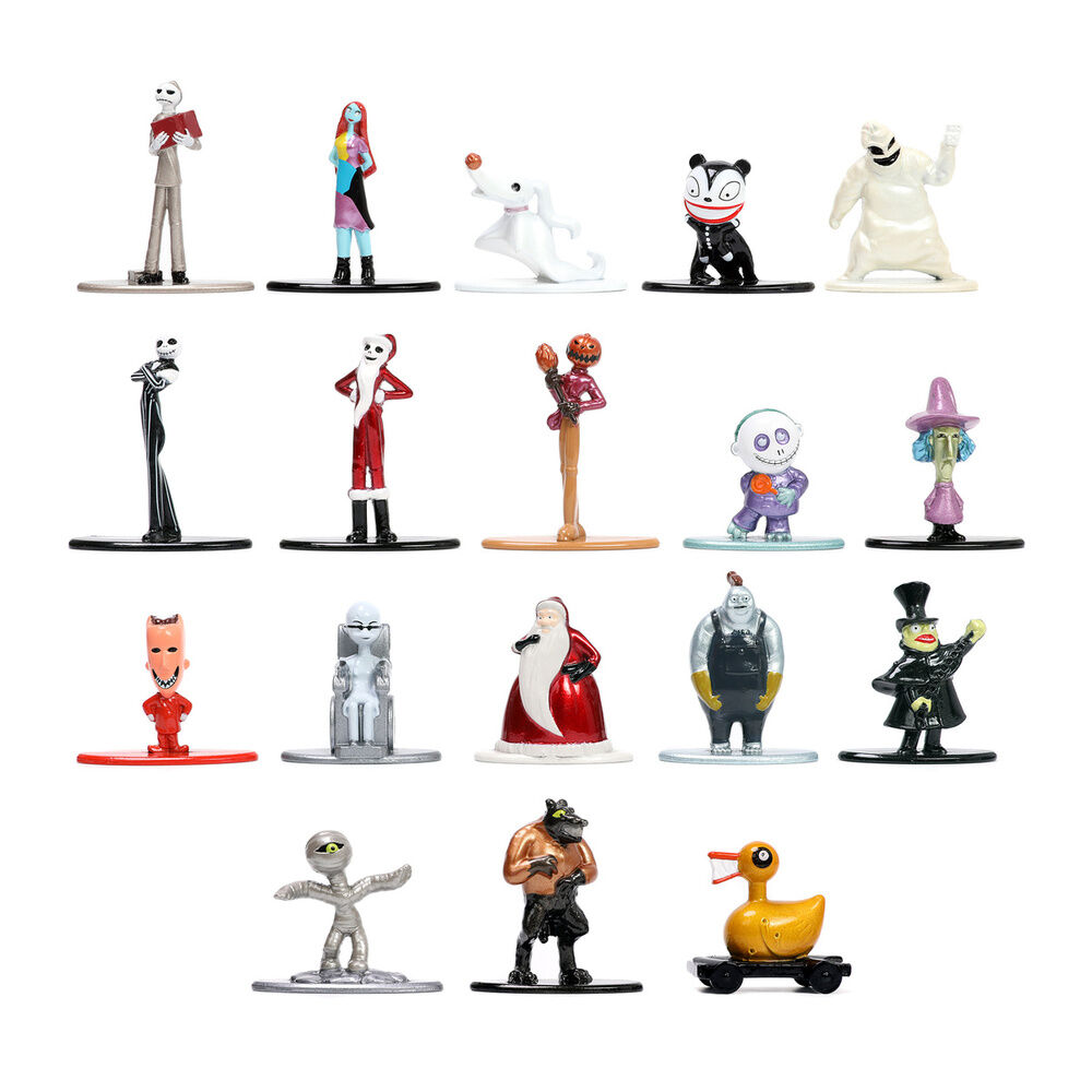 Disney Nightmare Before Christmas metalfigs pack 18 figures 4cm 2