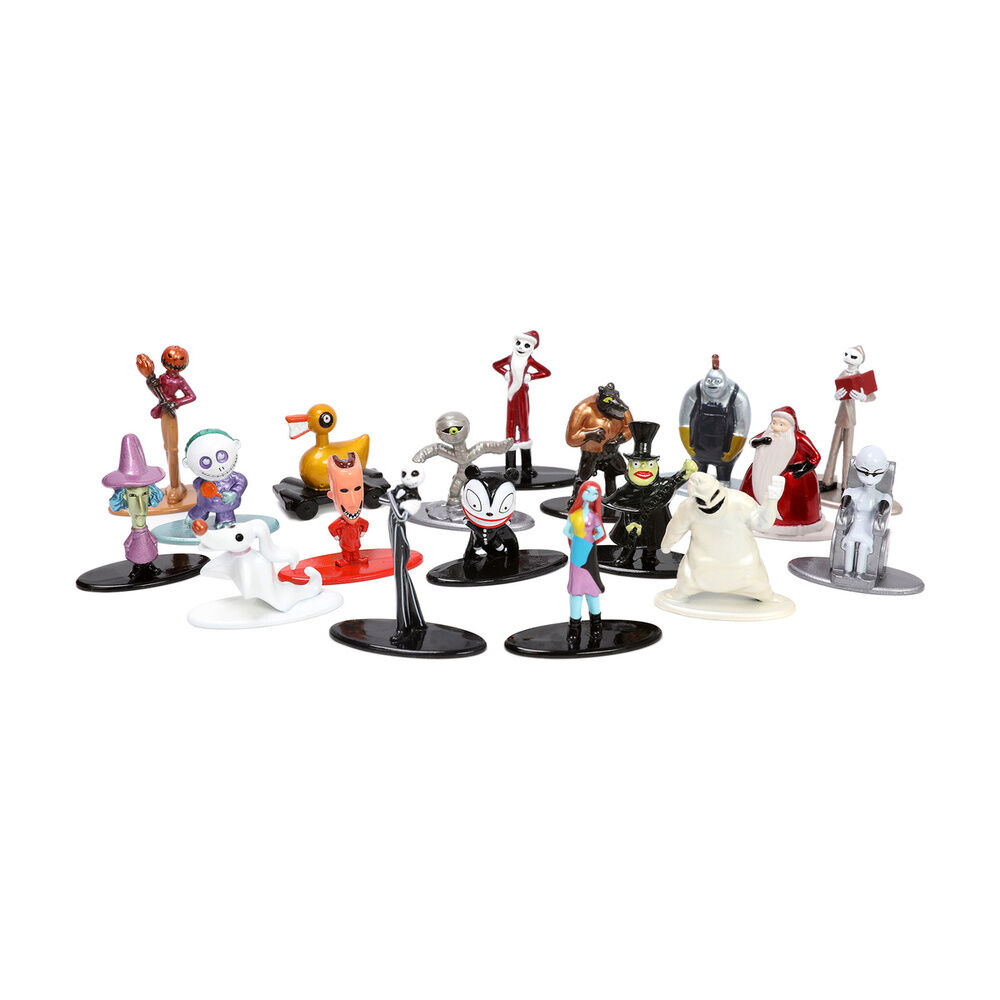 Disney Nightmare Before Christmas metalfigs pack 18 figures 4cm 4