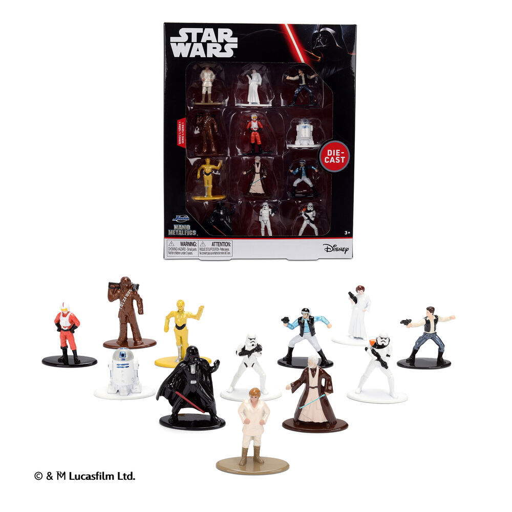 Star Wars pack 12 metalfigs figures 4cm 2