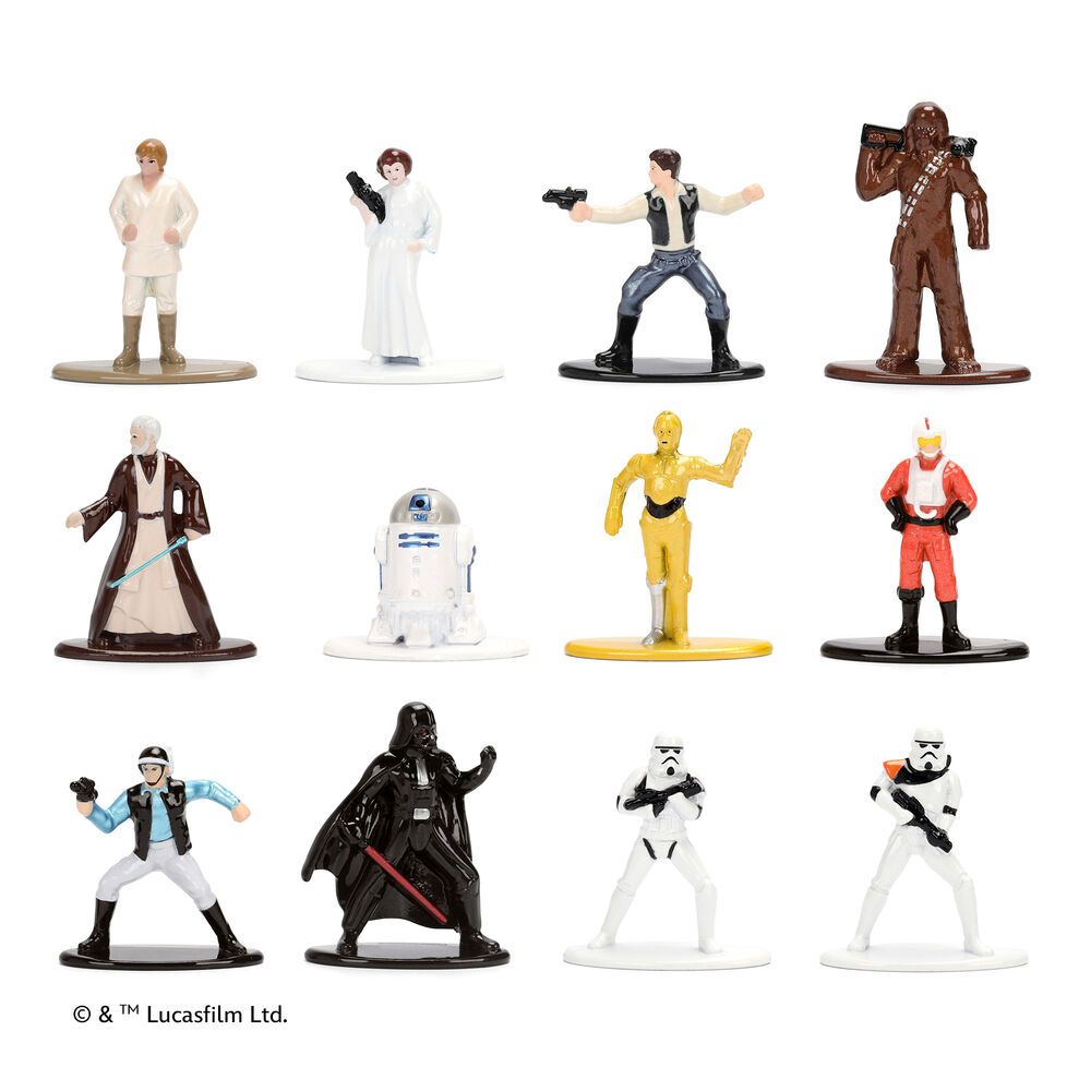 Star Wars pack 12 metalfigs figures 4cm 4
