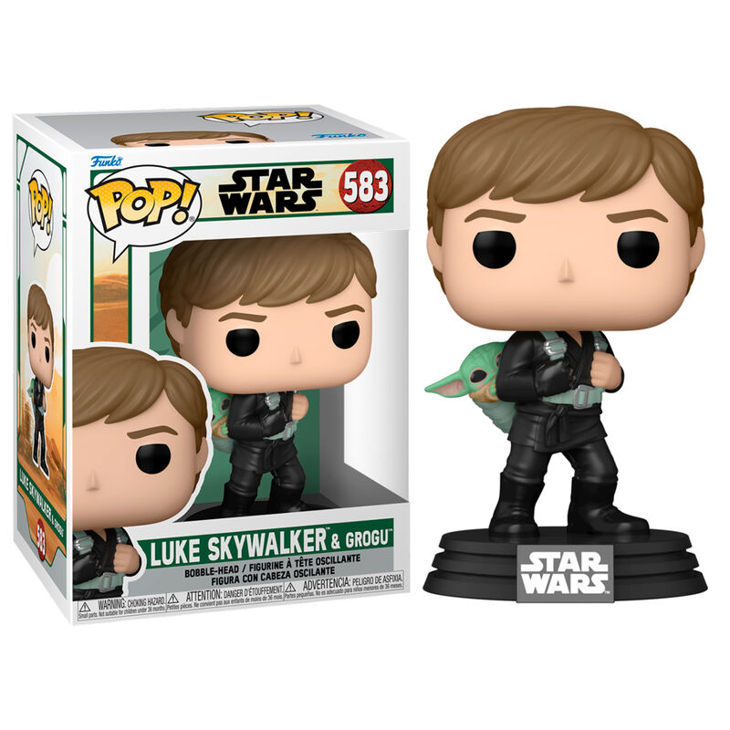 POP figure Star Wars The Book of Boba Fett 2 Luke Skywalker & Grogu 3