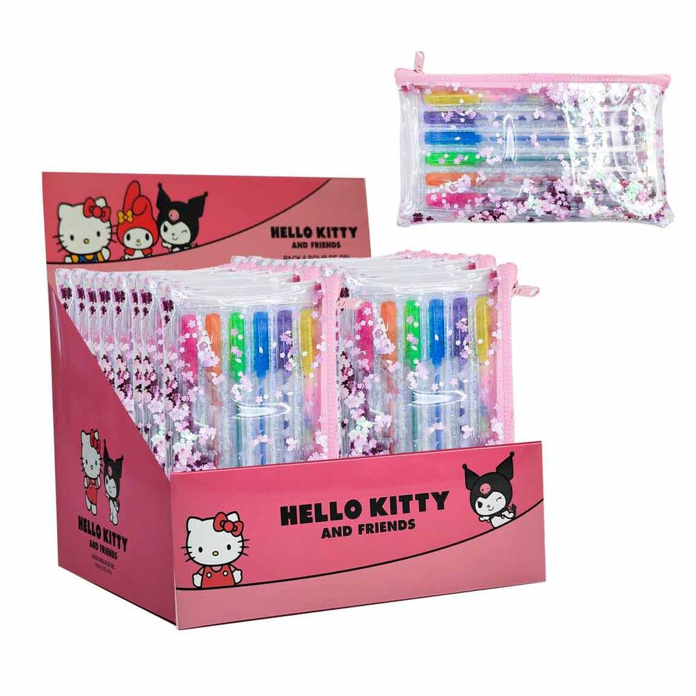 Hello Kitty pack 6 gel pens 3