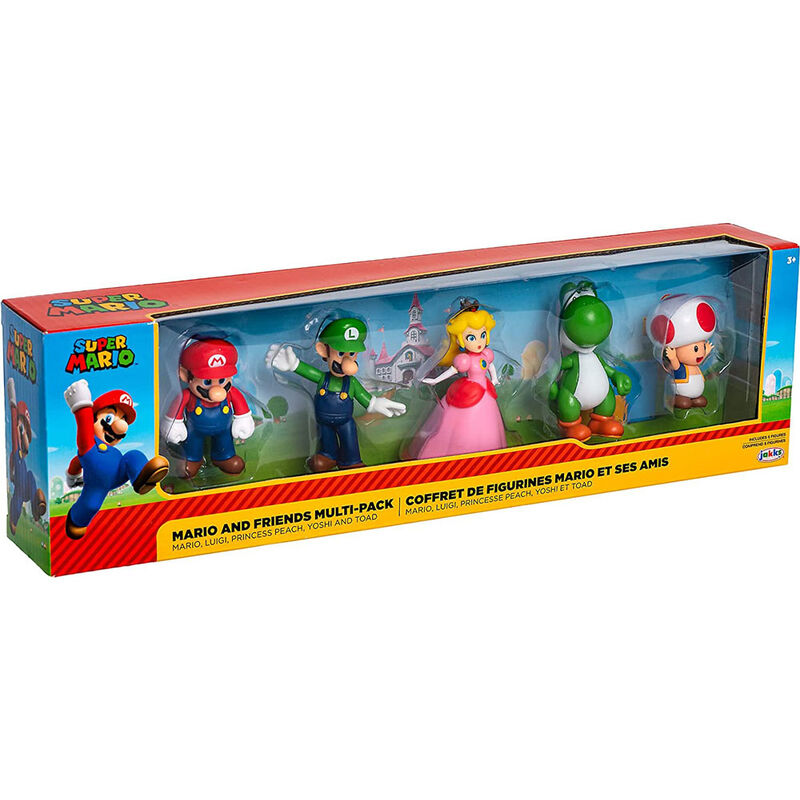 Nintendo Super Mario set 5 figures 6cm 2