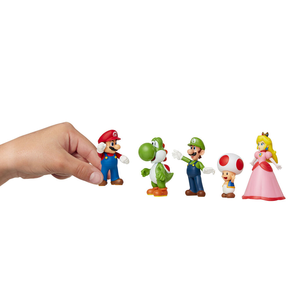 Nintendo Super Mario set 5 figures 6cm 5
