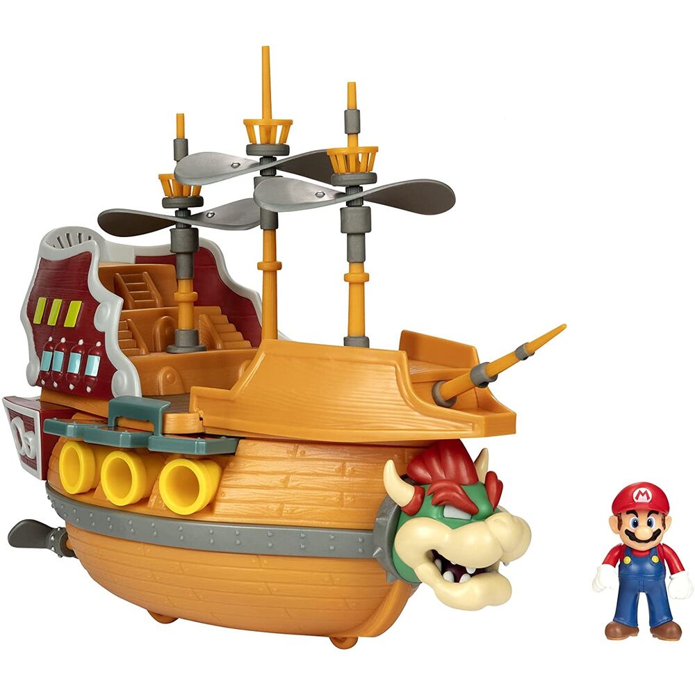 Nintendo Super Mario Deluxe Aeronave Bowser playset 6