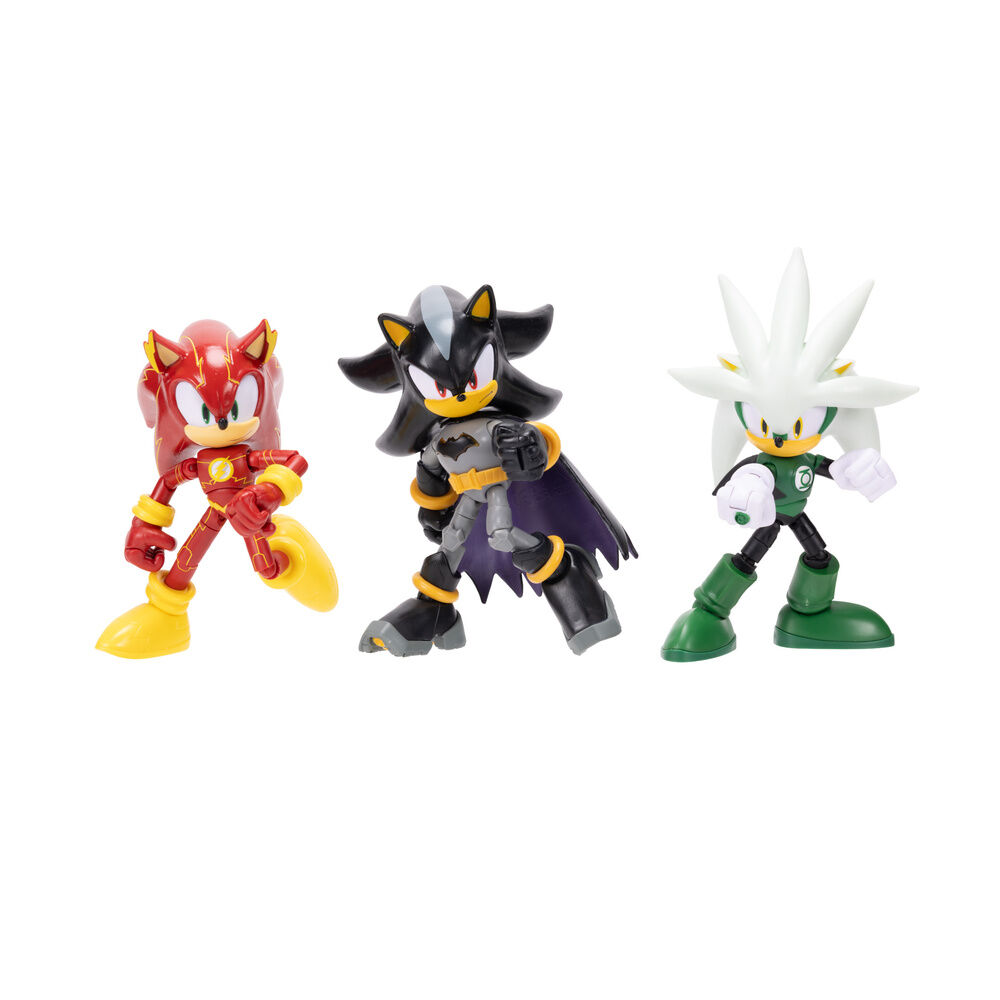 DC Comics Sonic The Hedgehog pack 4 figures 12cm 3