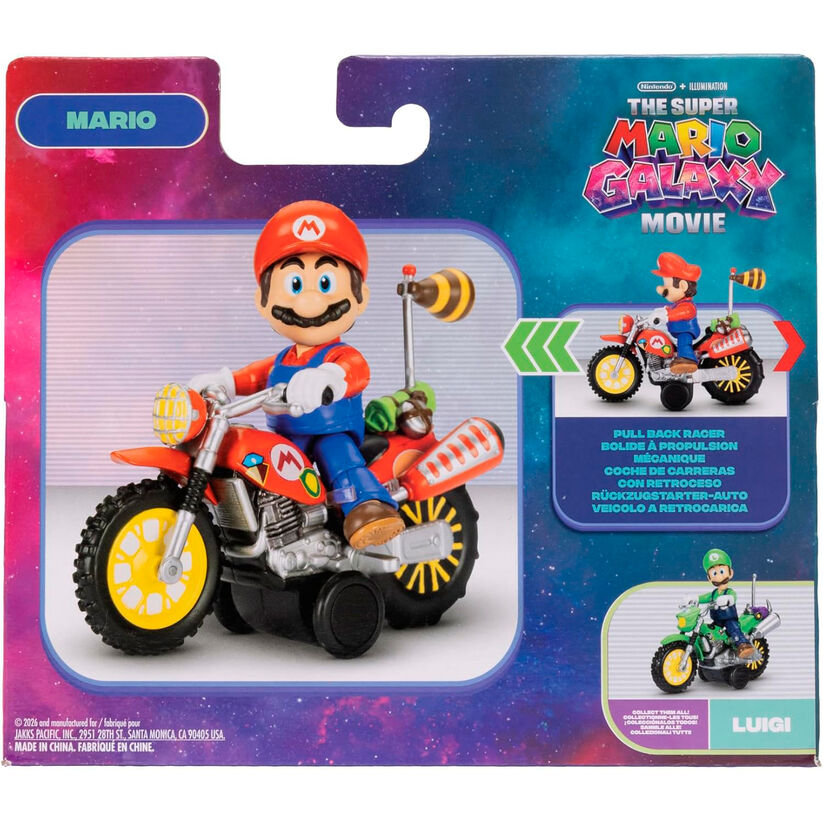 Super Mario Bros - Super Mario Galaxy Movie Figure + vehicle 6