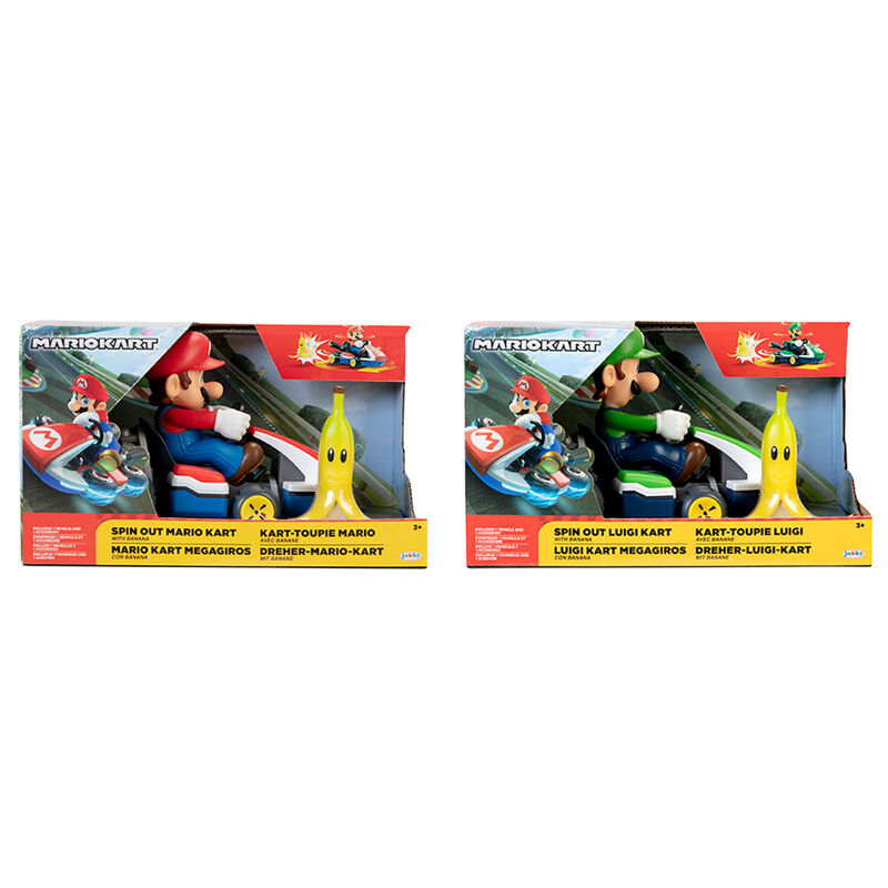 Nintendo Mario Kart Spin Out assorted car 6,5cm 1