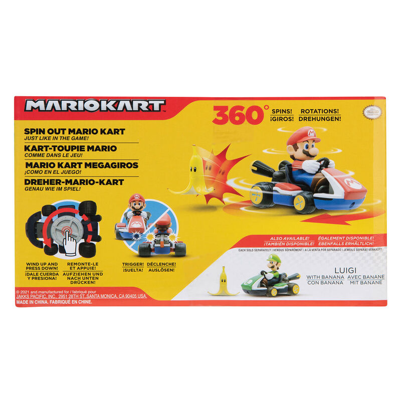 Nintendo Mario Kart Spin Out assorted car 6,5cm 9
