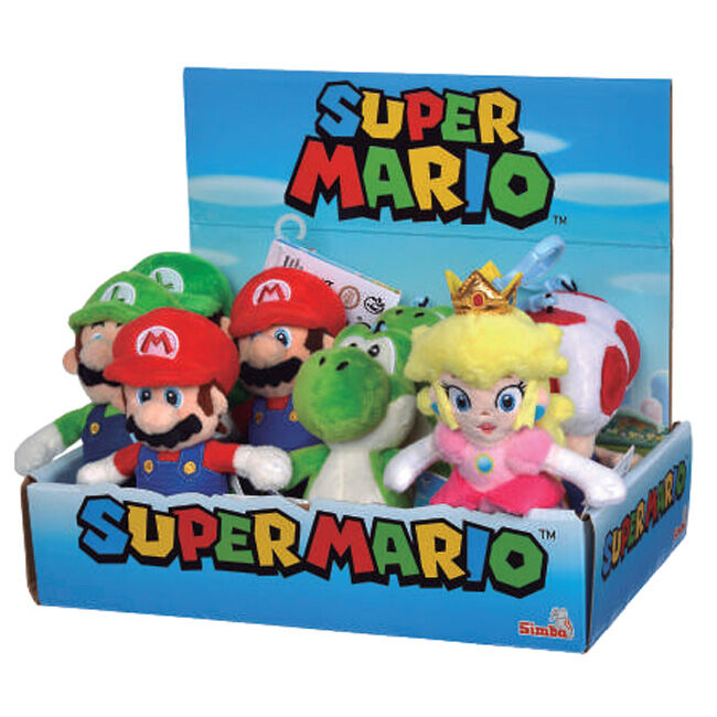 Nintendo Super Mario assorted plush keychain 12cm 1