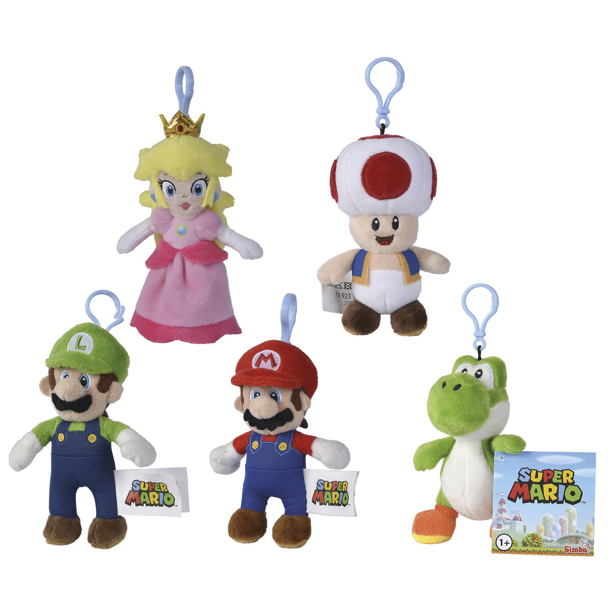 Nintendo Super Mario assorted plush keychain 12cm 2