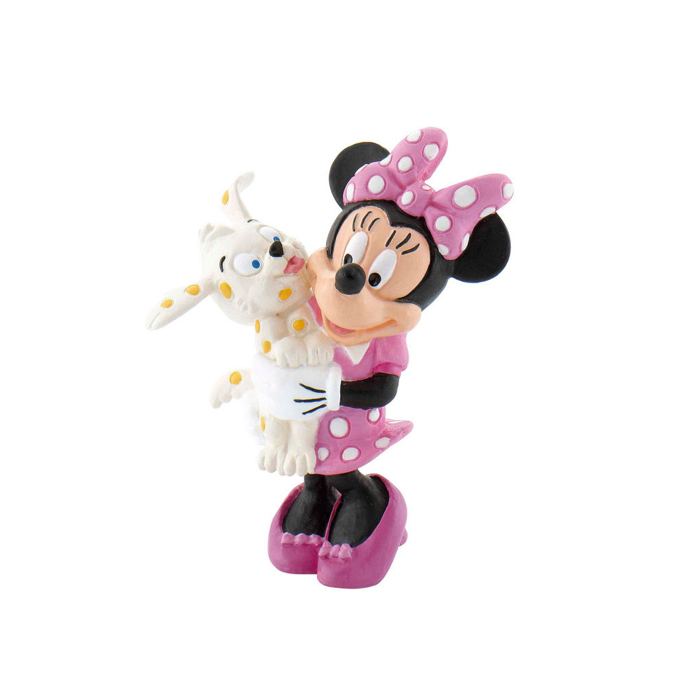 Disney Minnie with Puppy figure 7cm 1