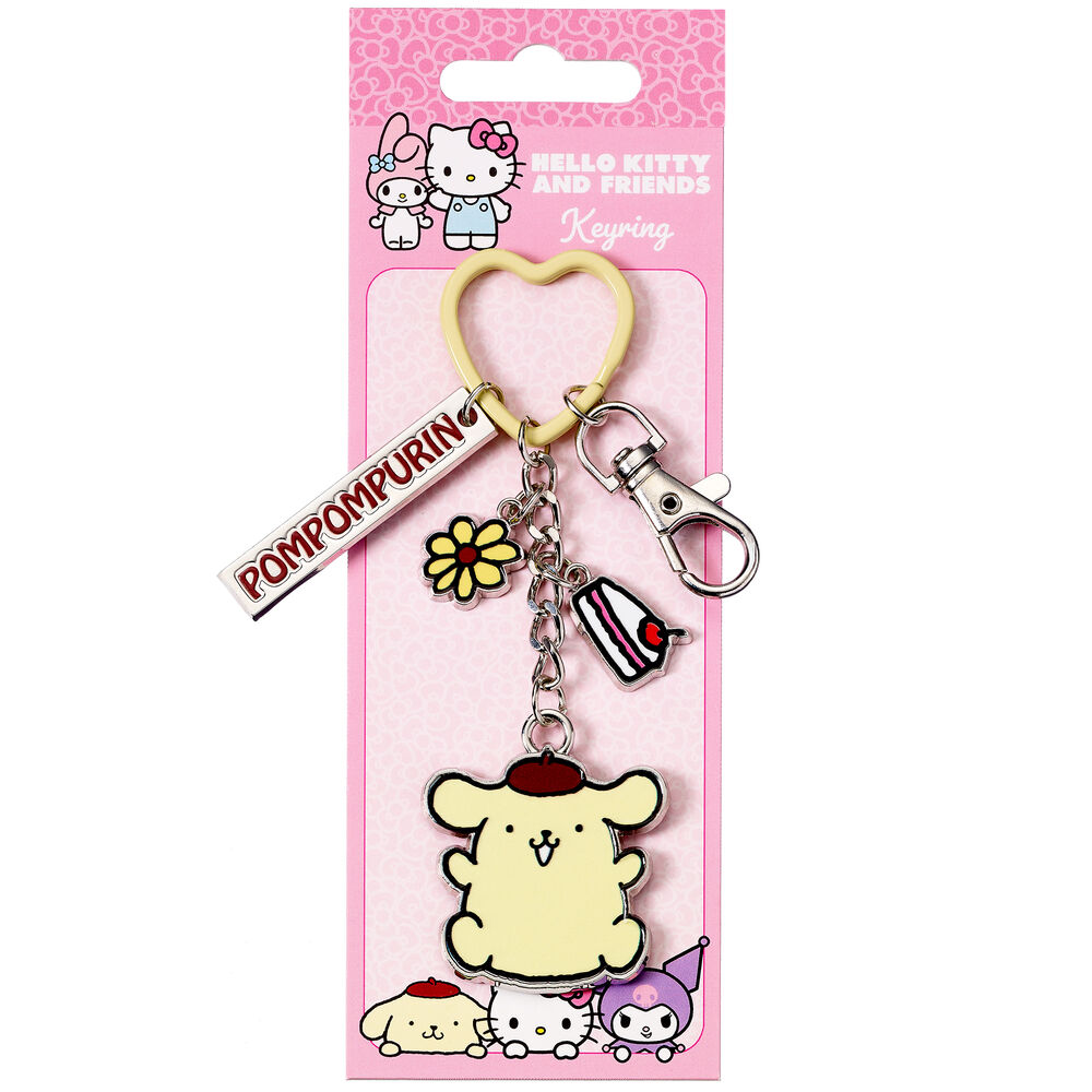 Hello Kitty Pompompurin keychain 1