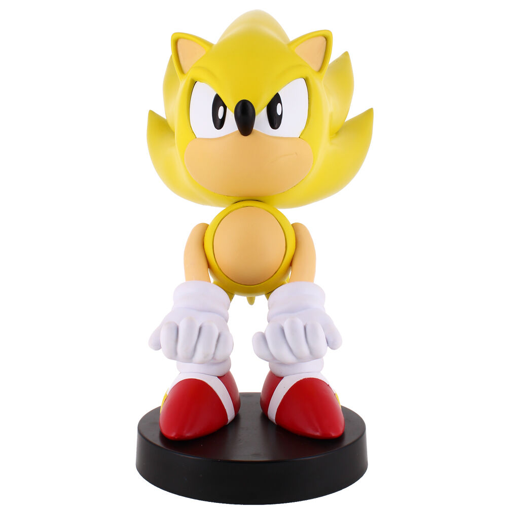 Sonic Super Sonic figure clamping bracket Cable guy 21cm 1