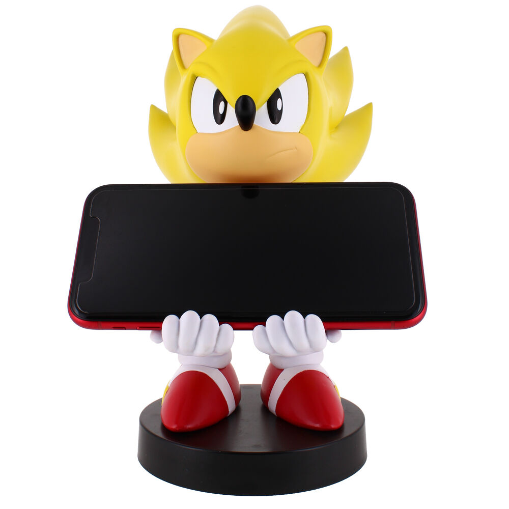 Sonic Super Sonic figure clamping bracket Cable guy 21cm 5