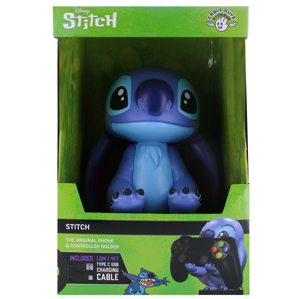 Disney Stitch figure clamping bracket Cable guy 21cm 5