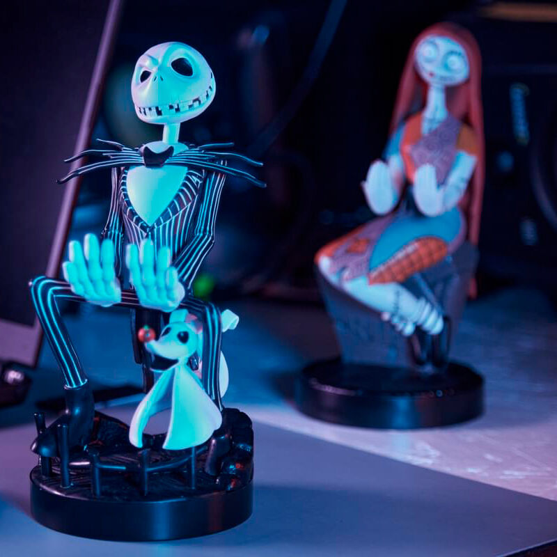 Disney Nightmare Before Christmas Jack Skellington figure clamping bracket Cable guy 21cm 9