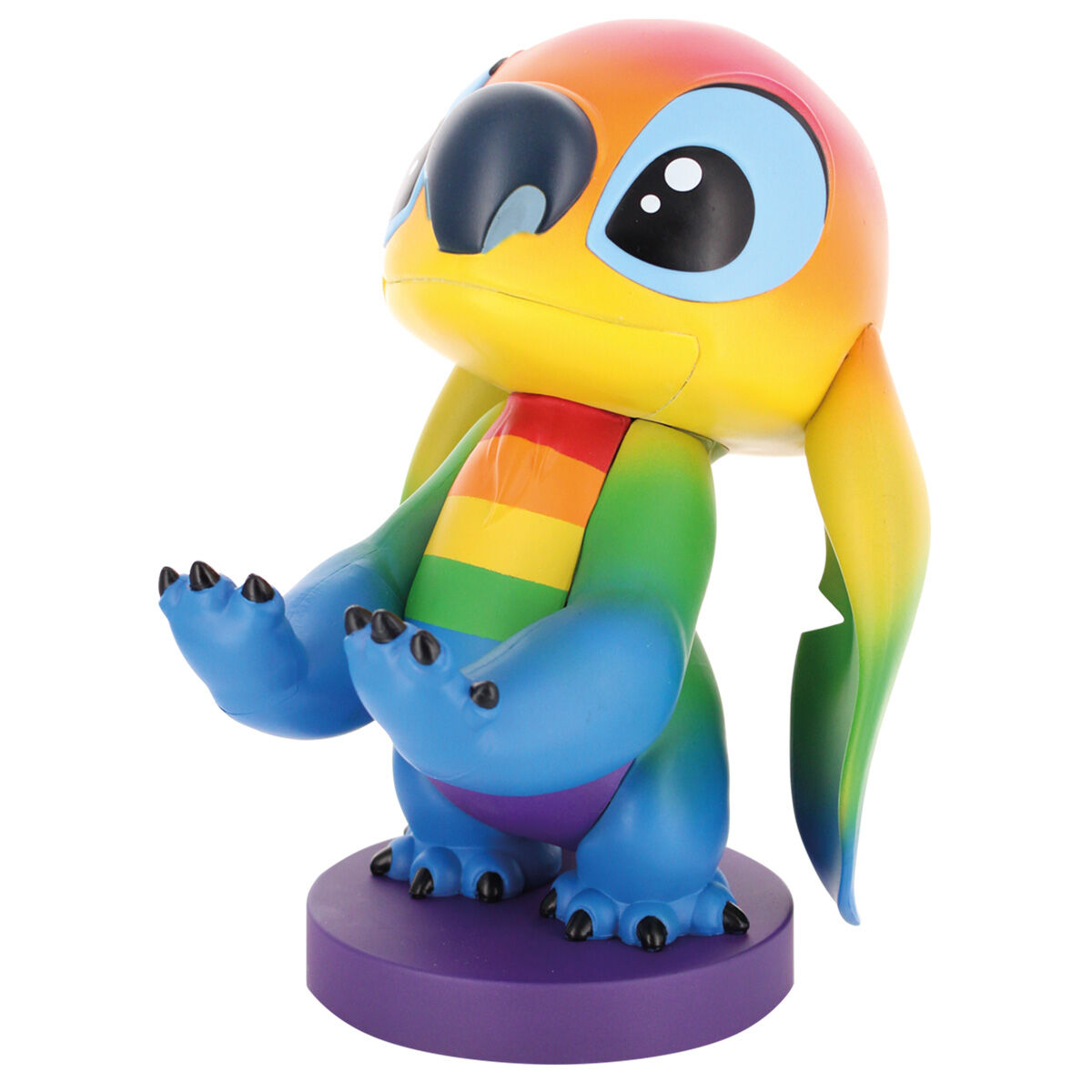 Disney Stitch Rainbow figure clamping bracket Cable guy 20cm 9