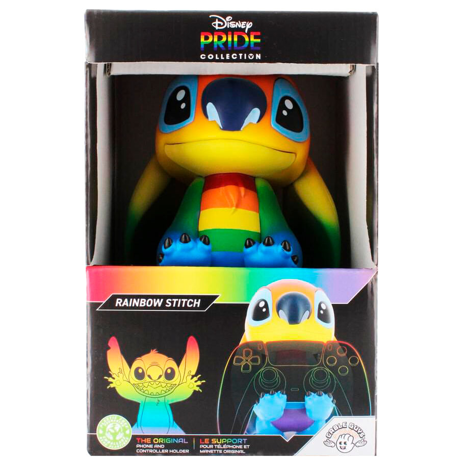 Disney Stitch Rainbow figure clamping bracket Cable guy 20cm 15