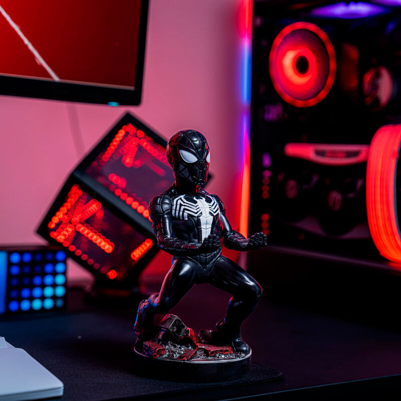 Marvel Symbiote Spider-Man figure clamping bracket Cable guy 21cm 7