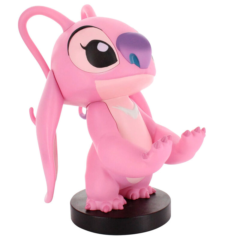 Disney Stitch Angel figure clamping bracket Cable guy 21cm 5