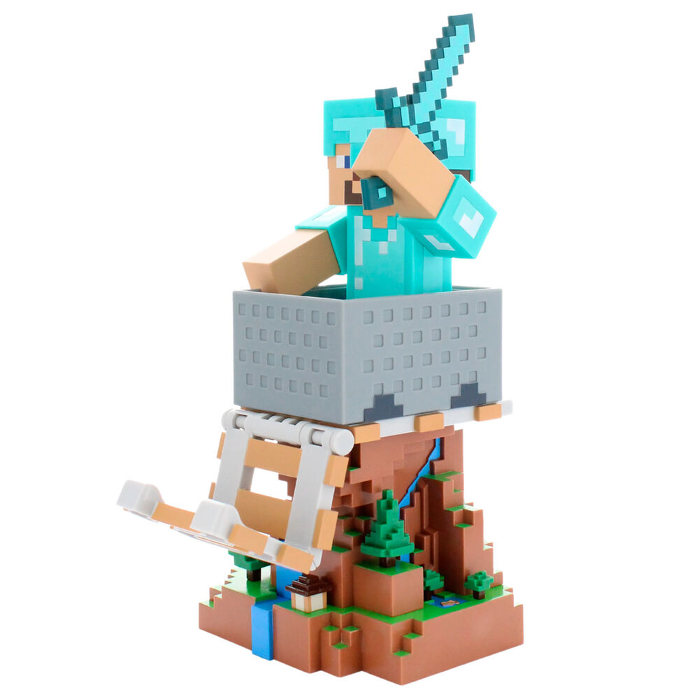 Minecraft Diamond Steve Cable guy 20cm 5